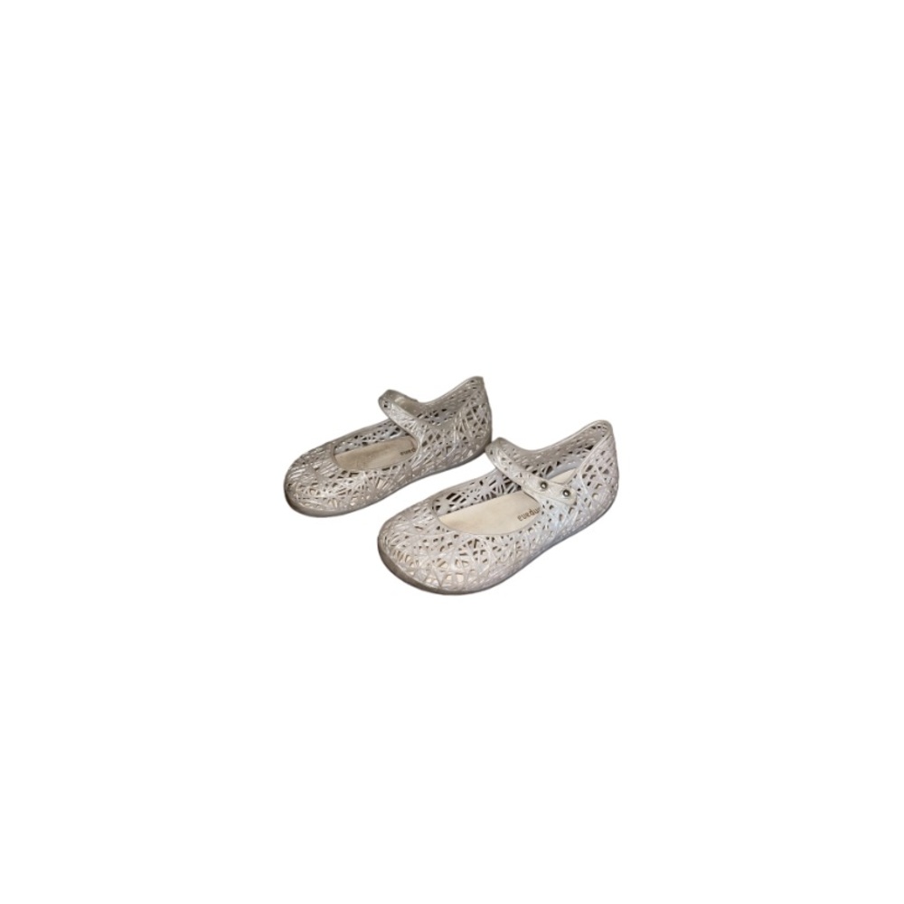 Mini Melissa x Campana Pearlescent White Jelly Mary Janes - Toddler’s Size 10